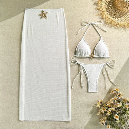 Sofia - Conjunto de Bikini y Falda de Malla