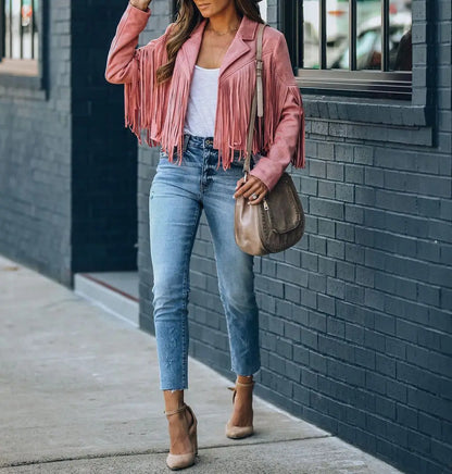 Mia - Bomber Con Flecos