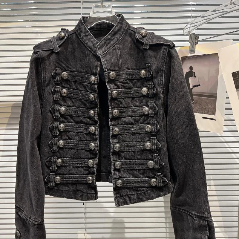 Chaqueta Corta de Cuello Alto