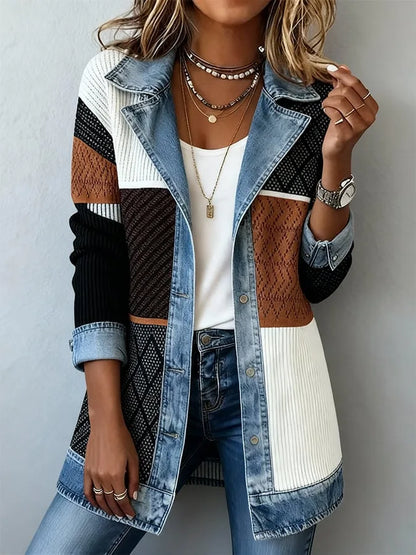 Valen - Chaqueta Patchwork