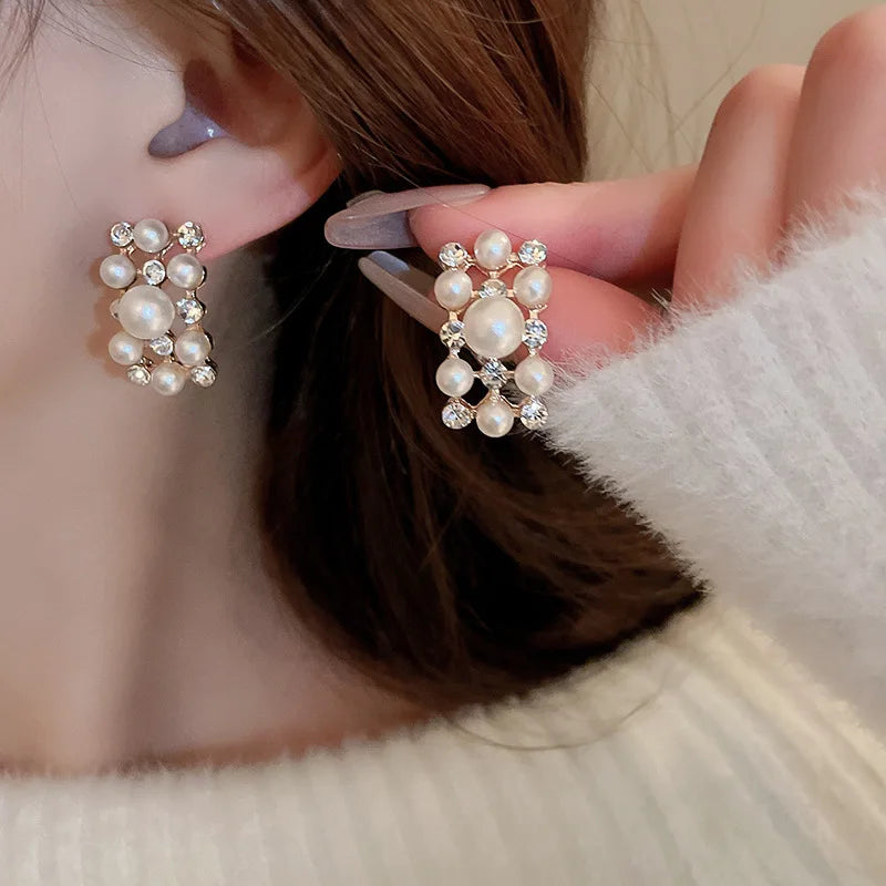 Élodie – Set de Joyería con Perlas Rectangulares