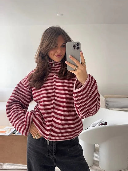 Sandra - Cárdigan de Rayas