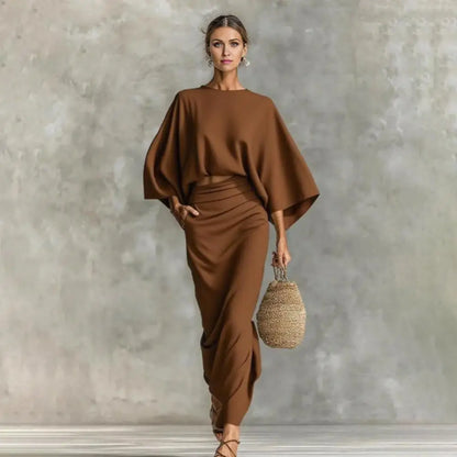 Naomi – Conjunto de Falda Fruncida