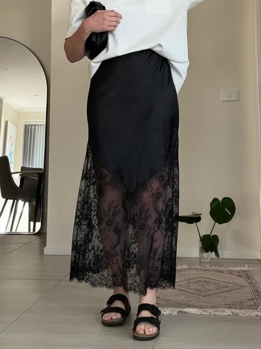 Elvira - Falda de Encaje bohemio