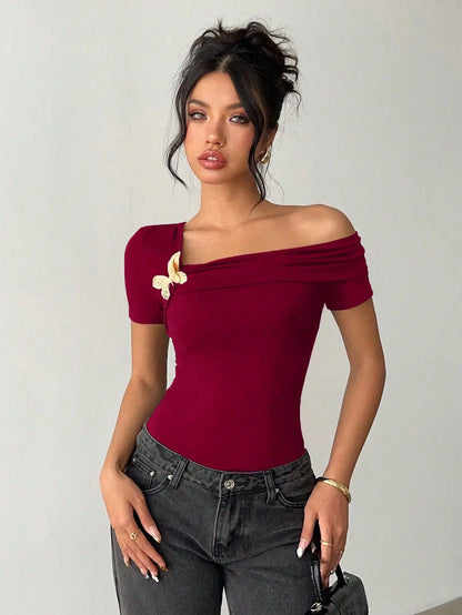 Irene - Camiseta Hombro Descubierto