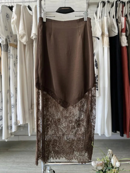 Elvira - Falda de Encaje bohemio