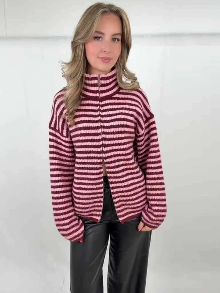 Sandra - Cárdigan de Rayas
