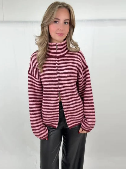 Sandra - Cárdigan de Rayas
