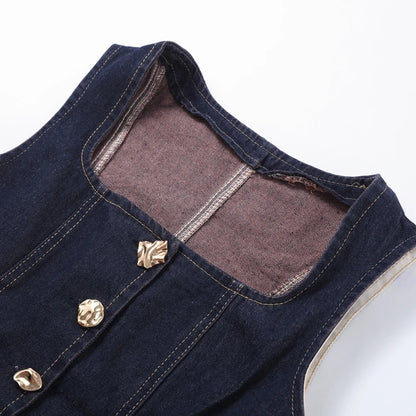 Vera – Conjunto Denim de Corte Urbano