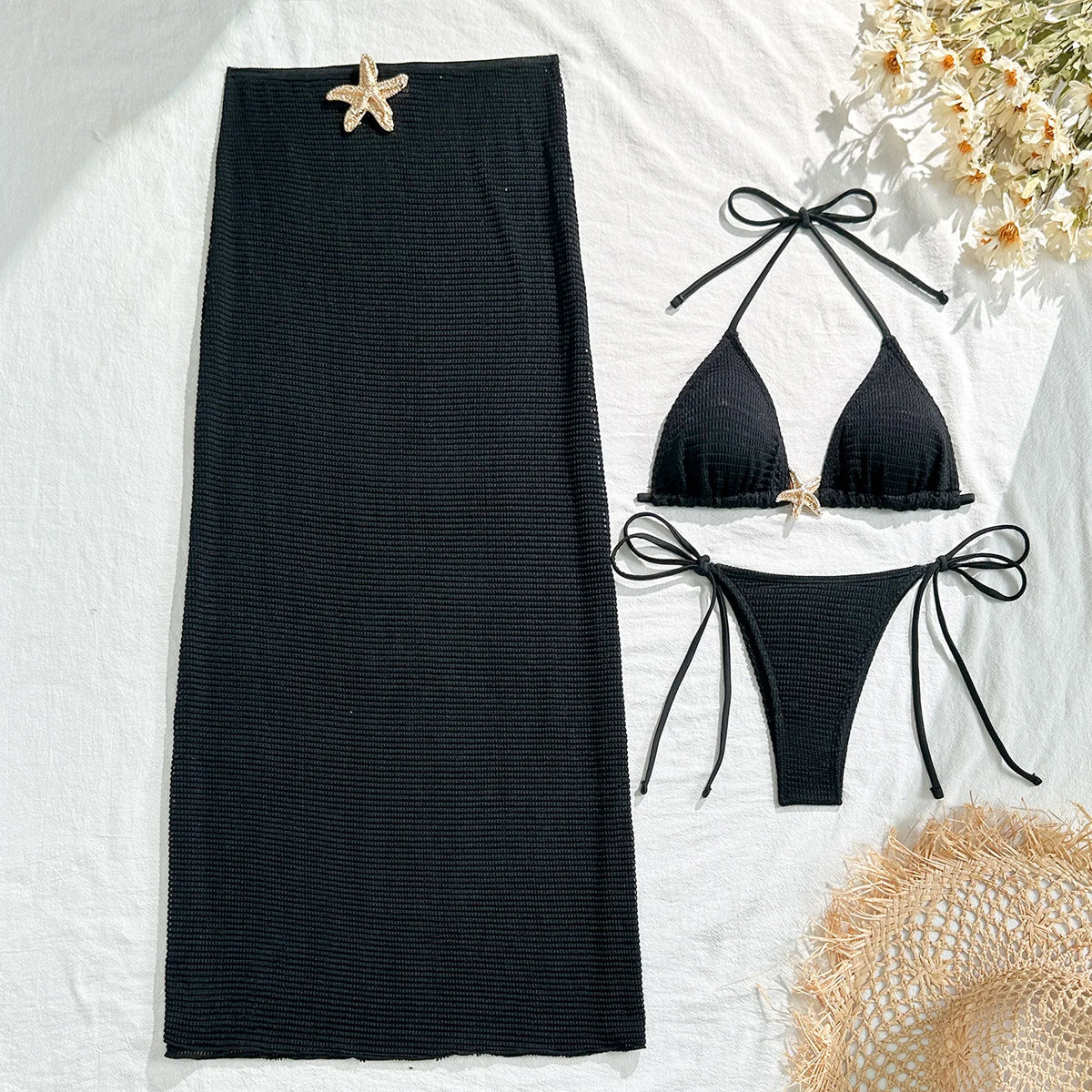 Sofia - Conjunto de Bikini y Falda de Malla