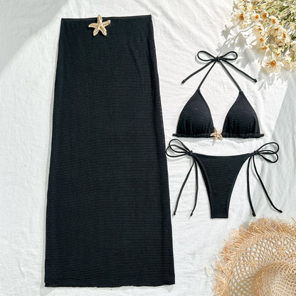 Sofia - Conjunto de Bikini y Falda de Malla
