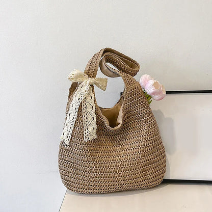 Lía – Bolso de Rafia Tejido