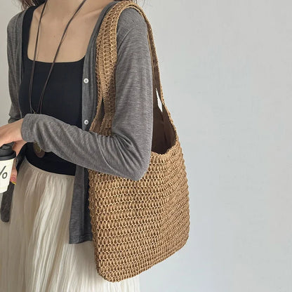 Lía – Bolso de Rafia Tejido