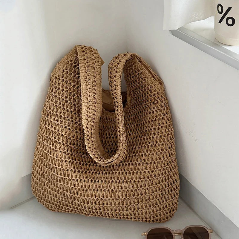 Lía – Bolso de Rafia Tejido