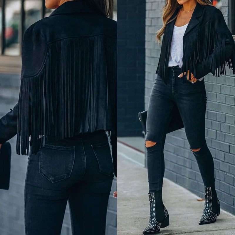 Mia - Bomber Con Flecos