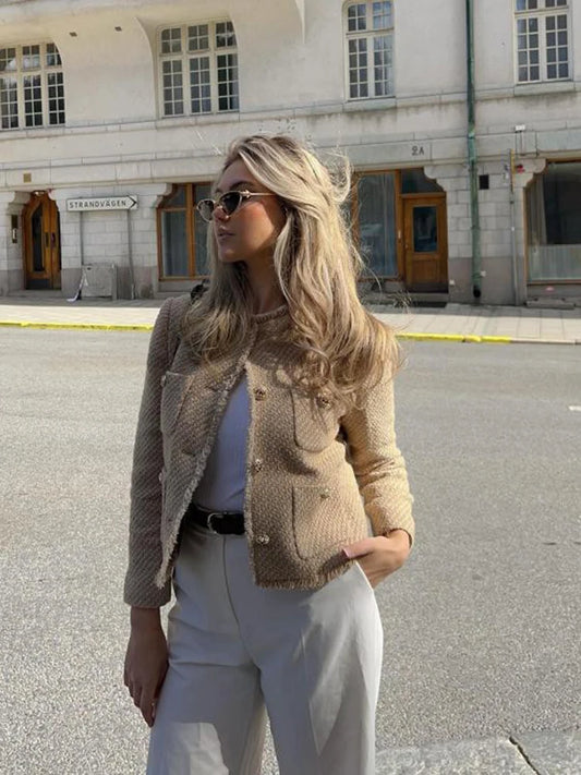Eva - Chaqueta Corta Tweed