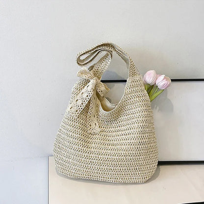 Lía – Bolso de Rafia Tejido
