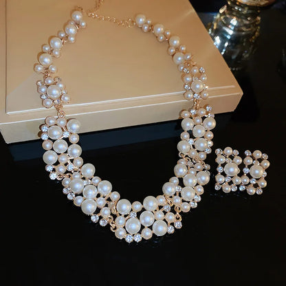 Élodie – Set de Joyería con Perlas Rectangulares