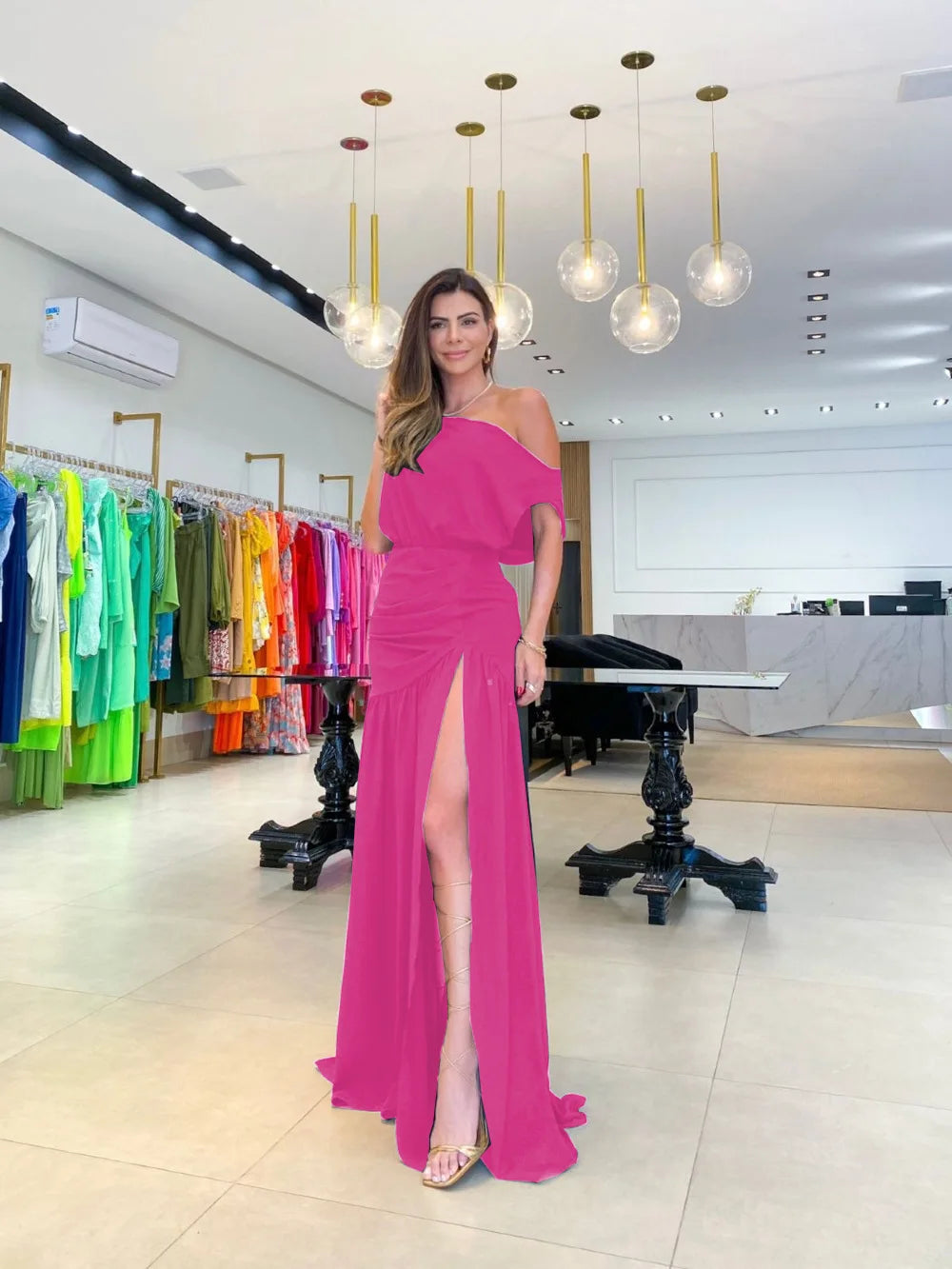 Siena - Vestido Sirena Asimetrico