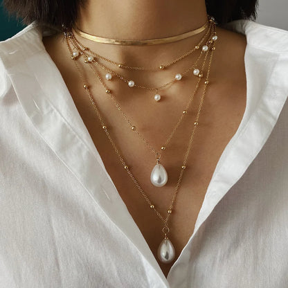 Isadora – Collar de Perlas Multicapa