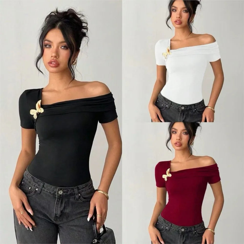 Irene - Camiseta Hombro Descubierto
