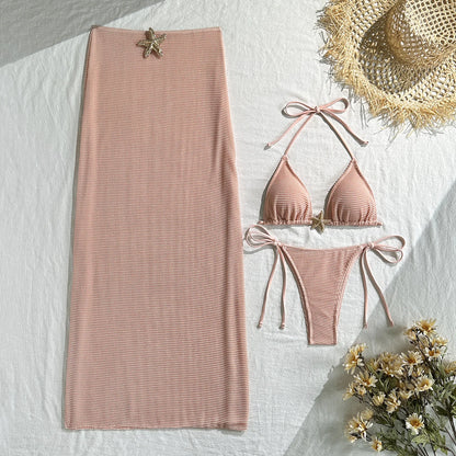 Sofia - Conjunto de Bikini y Falda de Malla