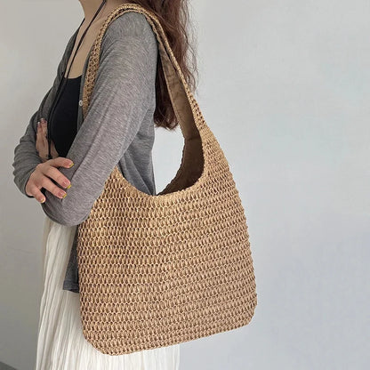 Lía – Bolso de Rafia Tejido