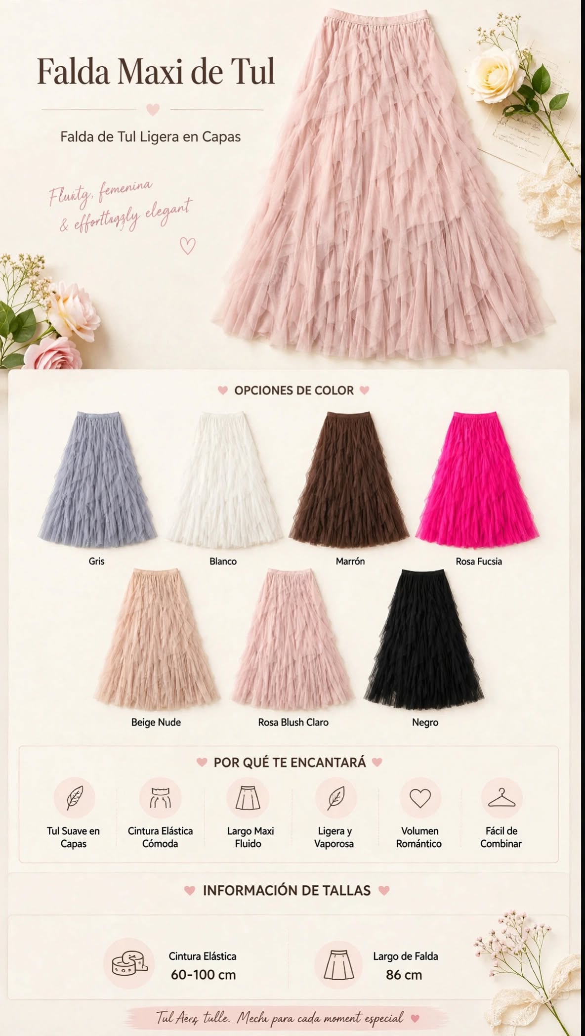 Isabelle - Falda Maxi