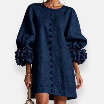 Marcelle - Vestido Floral Con Relieve