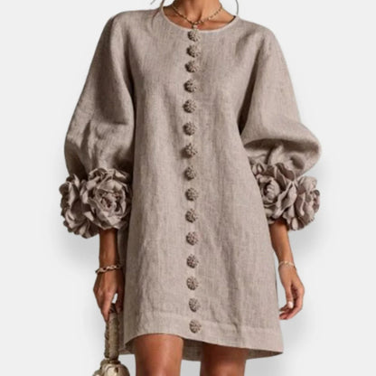 Marcelle - Vestido Floral Con Relieve