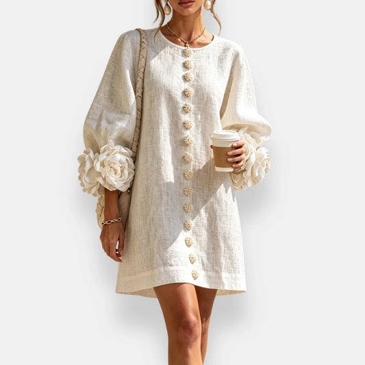 Marcelle - Vestido Floral Con Relieve